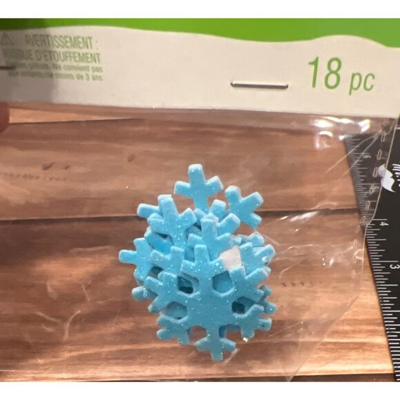 Creatology Holiday Noel Foam Stickers 18 Pc embellishment snowflake 365959 - Picture 2 of 5